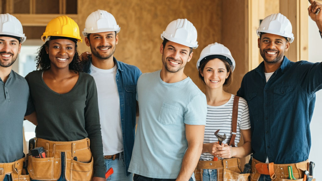 Construction team